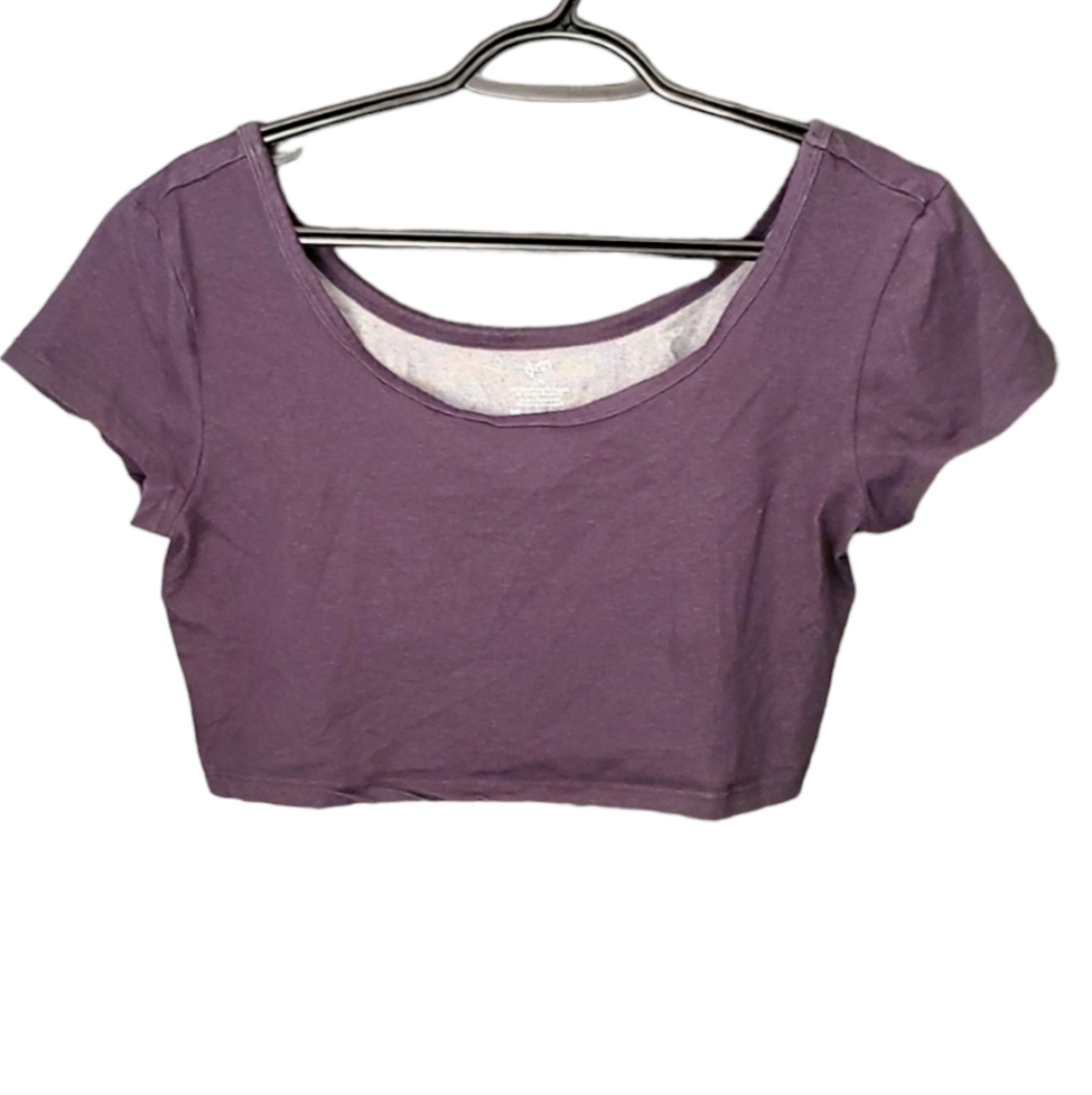 G21 Large Dark Denim Coloured Crop Top - Large